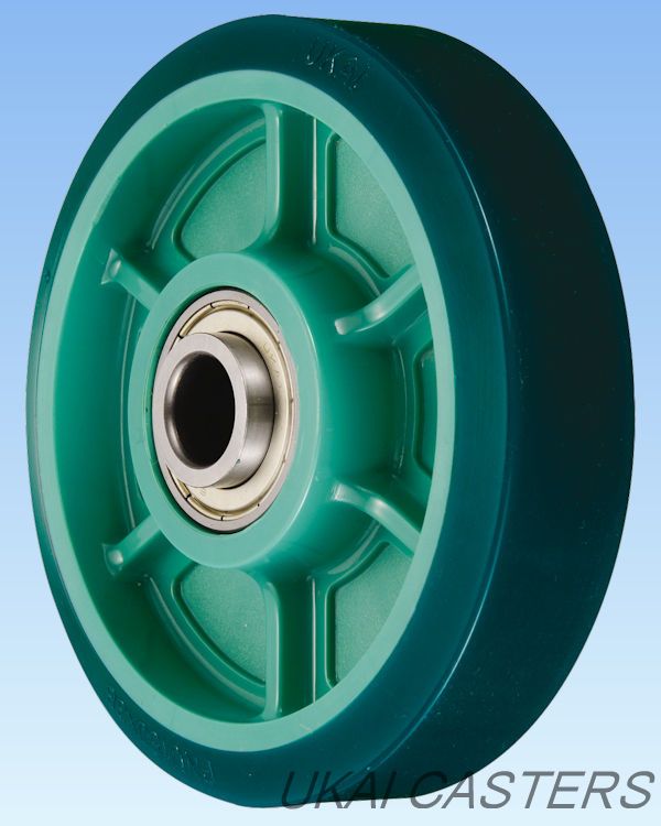 76％以上節約 OH ウレタン車輪のみ ベアリンング入り 車輪径150mm OH35U150 1376187
